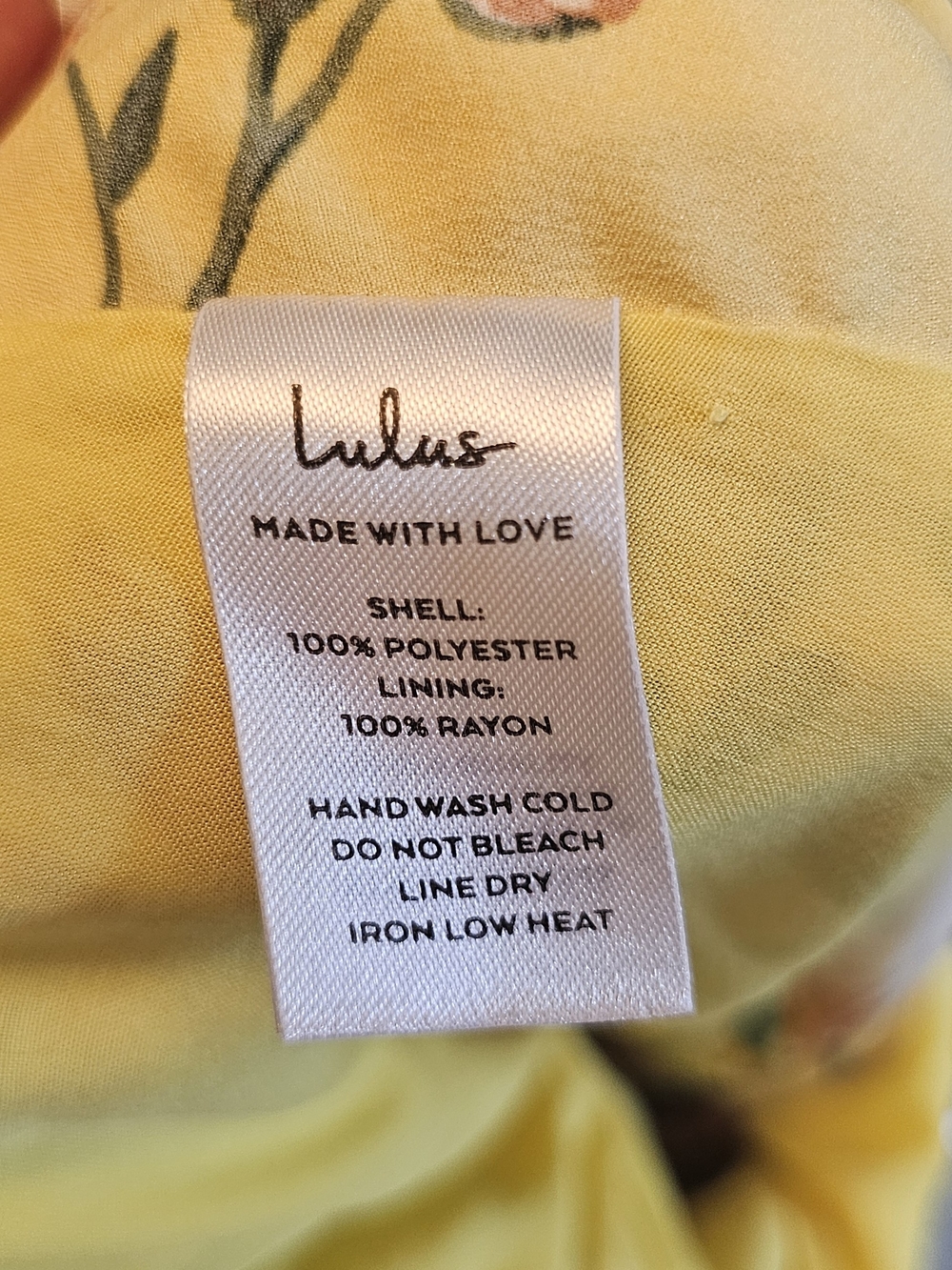 Lulu's Yellow Floral Cowl Midi Slip Dress - Picture 5 of 9